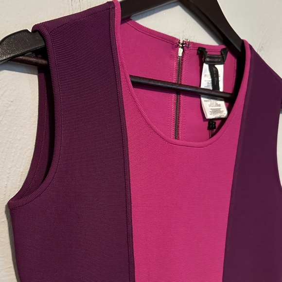 NWT BCBG MaxAzria Women's Aliza Sleeveless Slim Fit Block Colored Dress Size Med - Picture 6 of 16